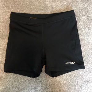 Saucony Black Compression Shorts Size Medium